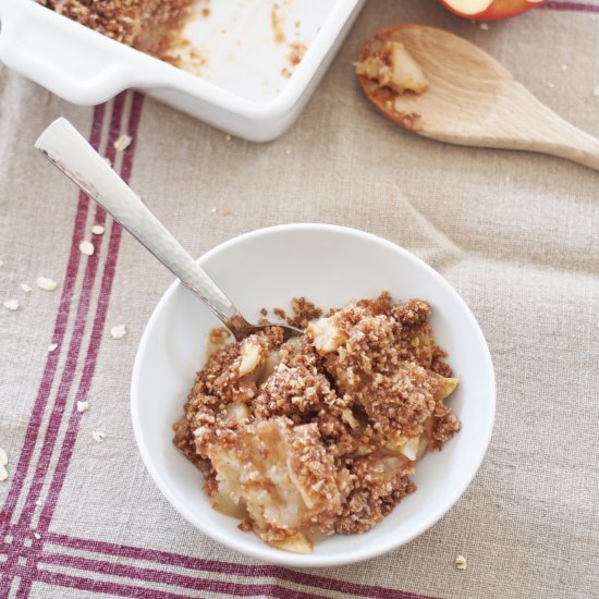 Spiced Vegan Apple Crisp