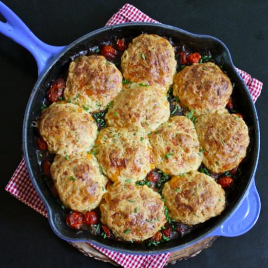 Cherry Tomato Cobbler