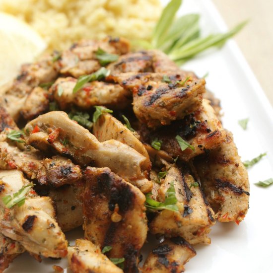 Chicken with Chilli, Mint and Lemon