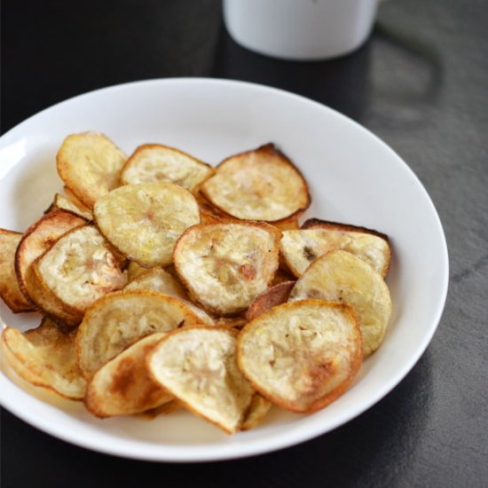 raw banana (plantain) chips