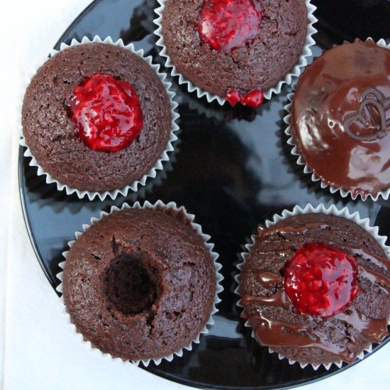 Chocolate Raspberry Cupcakes