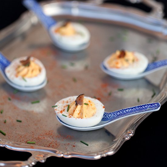 Truffle Deviled Eggs