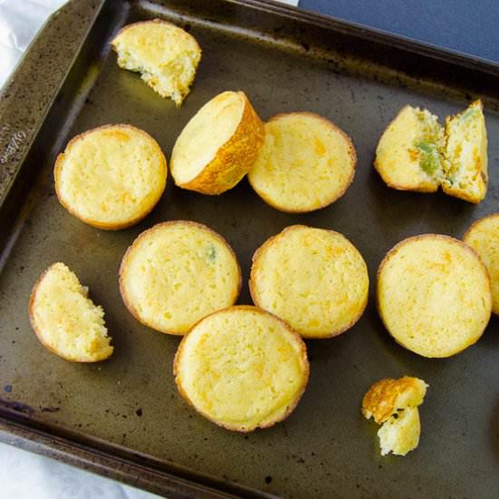 Cheddar Jalapeno Cornbread Muffins