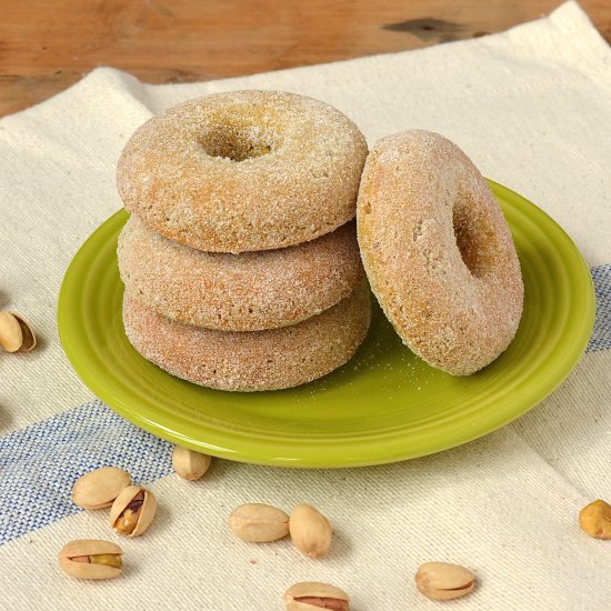 Pistachio Apple Cider Doughnuts