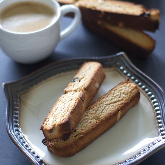 Paleo Cherry Almond Biscotti