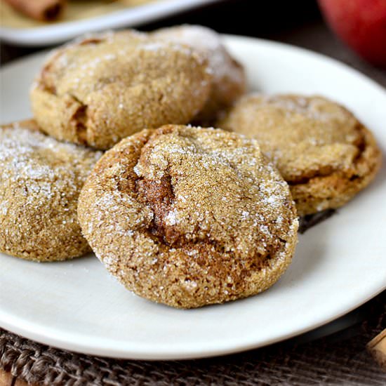 Apple Cider Gingersnap Cookies