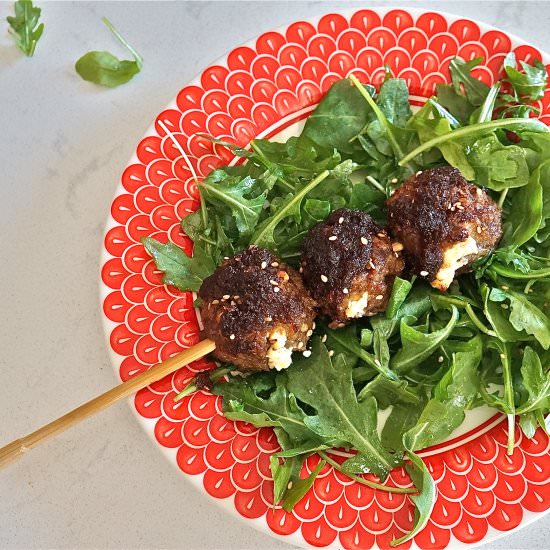 Bulgogi Lamb Meatballs w/ Feta