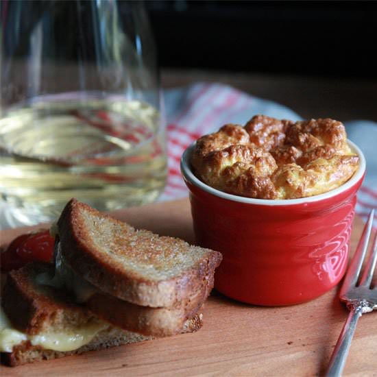 Carrot and Chevre Souffle