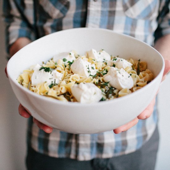 Campanelle with Burrata Cheese