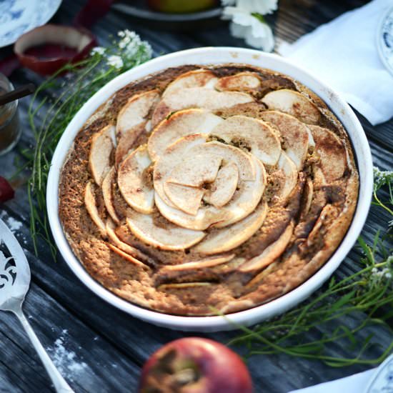 Vegan Maple Spice Apple Cake