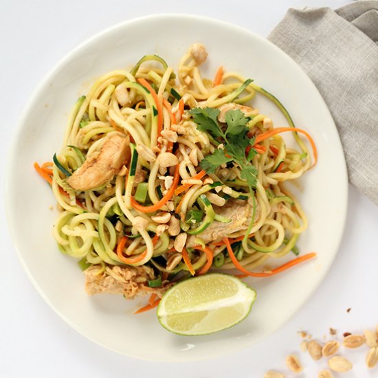 Peanut Zucchini Noodles