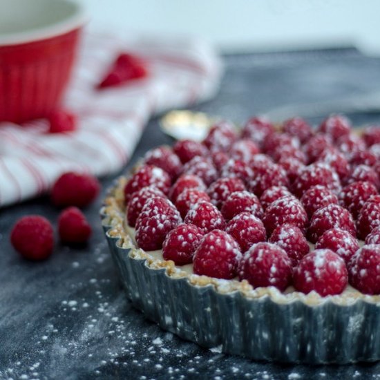 Raspberry Tart with Diplomat Cream