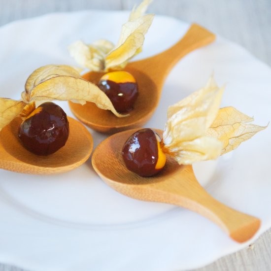 Chocolate Covered Physalis Fruit