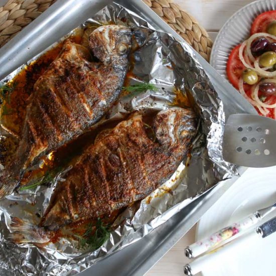 Oriental Spiced Sea Bream