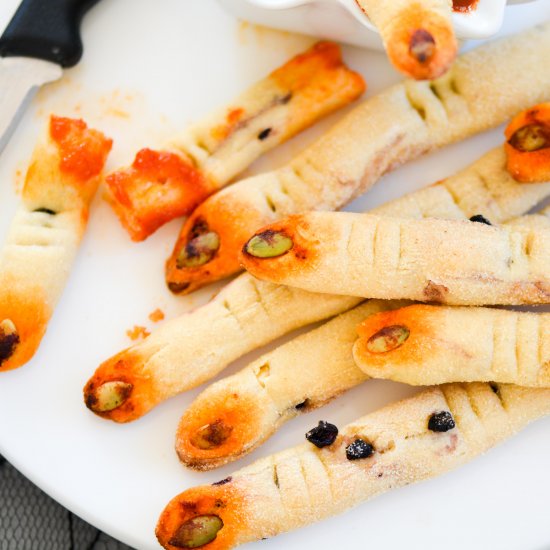 Witch Fingers Bread Sticks