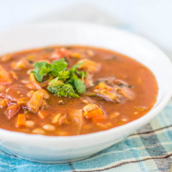 Navy Bean and Tomato Soup