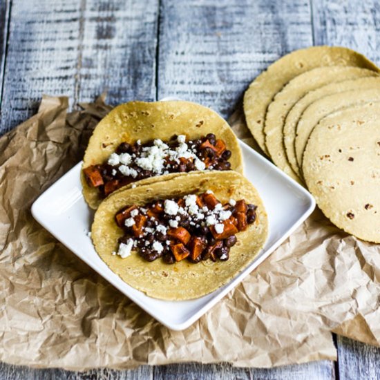 Roasted Sweet Potato and Black Bean