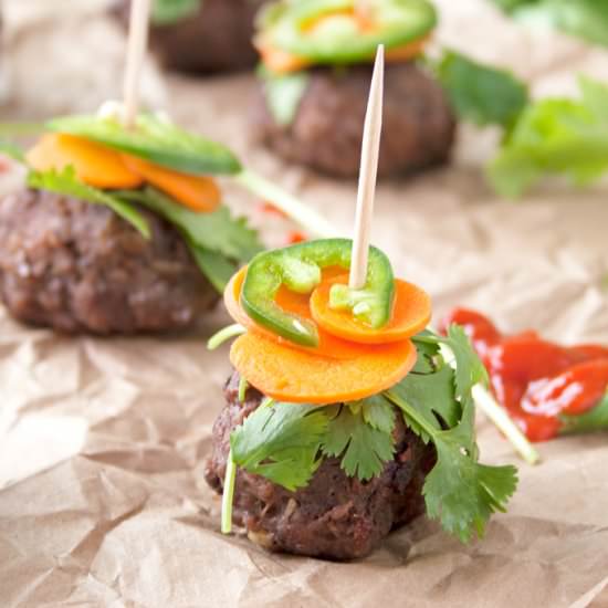 Banh Mi Meatball Bites