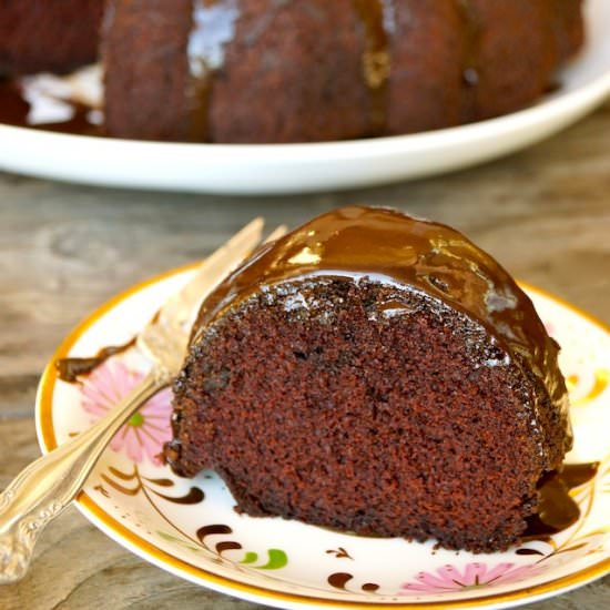 GF Chocolate Olive Oil Bundt Cake