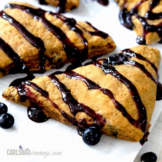 Blueberry Pumpkin Scones