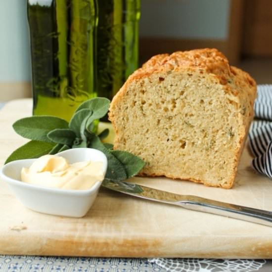 Cheesy Parsnip & Sage Beer Bread