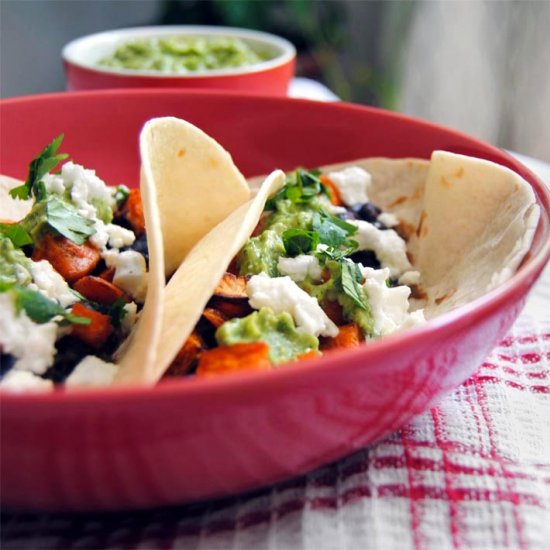 Sweet Potato Black Bean Tacos