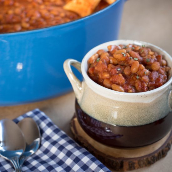 Spicy Tomato Baked Beans