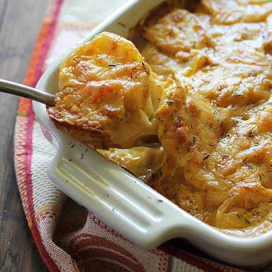 Pumpkin Scalloped Potatoes