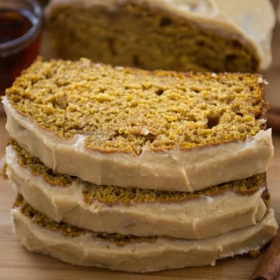 Pumpkin Bread with Maple Glaze