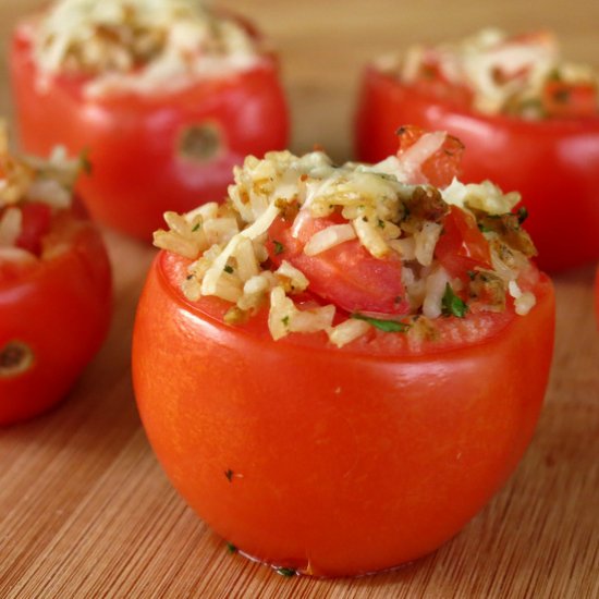 Easy Stuffed Tomatoes with Rice