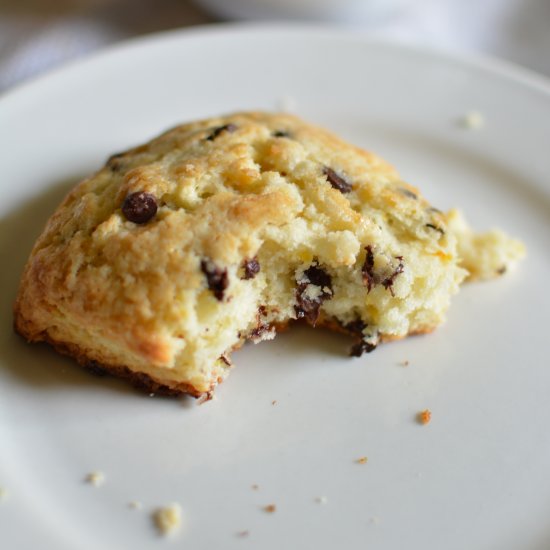 Chocolate Chip Orange Zest Scones