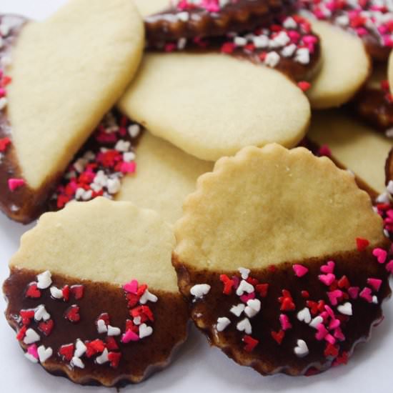 Half Chocolate Coated Sugar Cookies