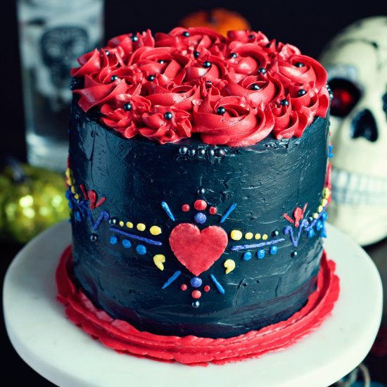 Dia De Los Muertos Cake