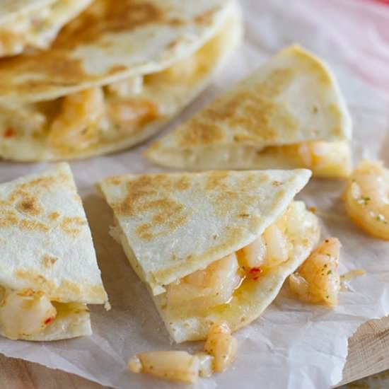 Shrimp Scampi Quesadilla