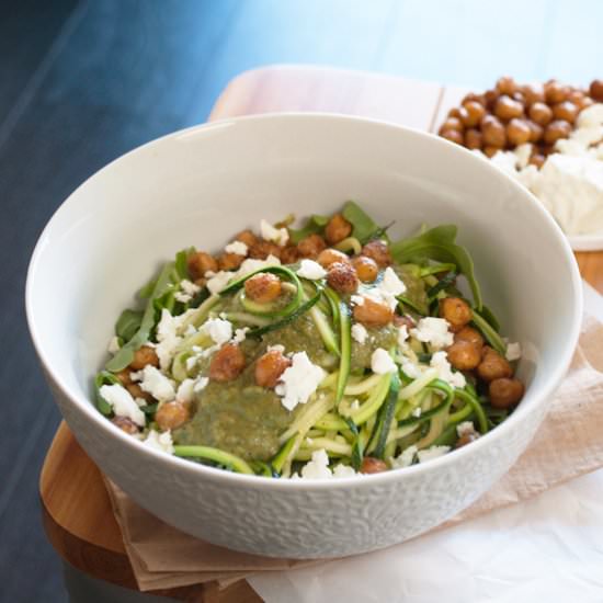 Zucchini Noodles with Chickpeas