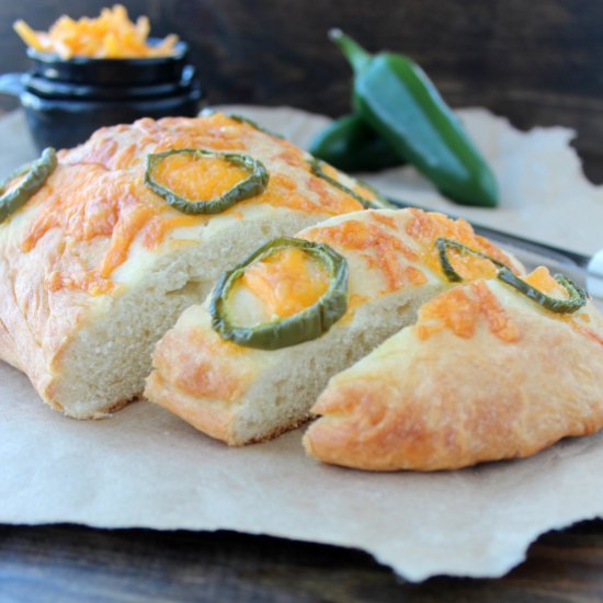 Jalapeño Cheddar Focaccia Bread