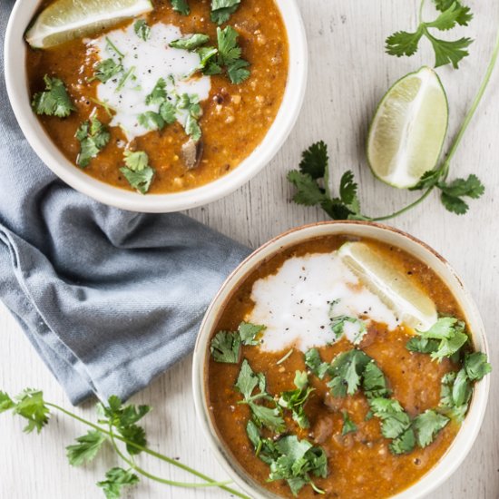 Curried Eggplant & Chickpea Stew