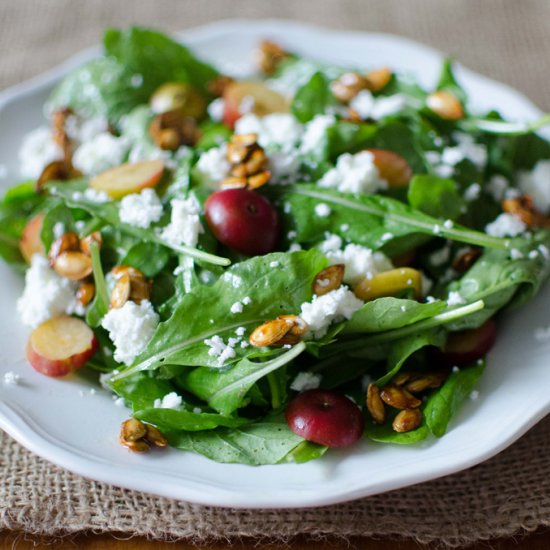 Arugula + Crabapple Salad