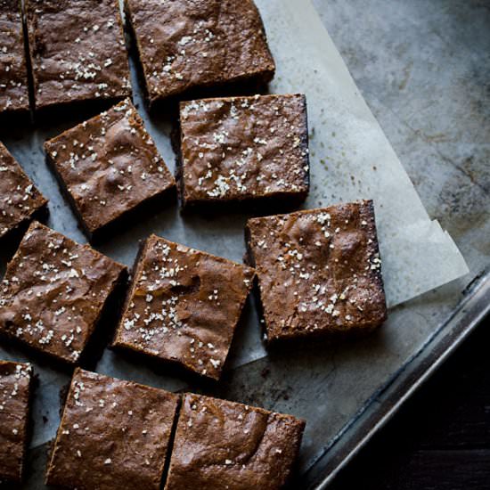 Salted Olive Oil Brownies