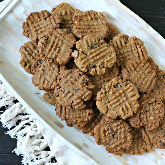 Grain Free PB Cookies w/ Maple Bacon