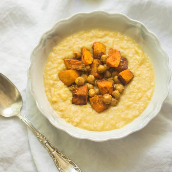 Coconut Lentils and Roasted Veggies