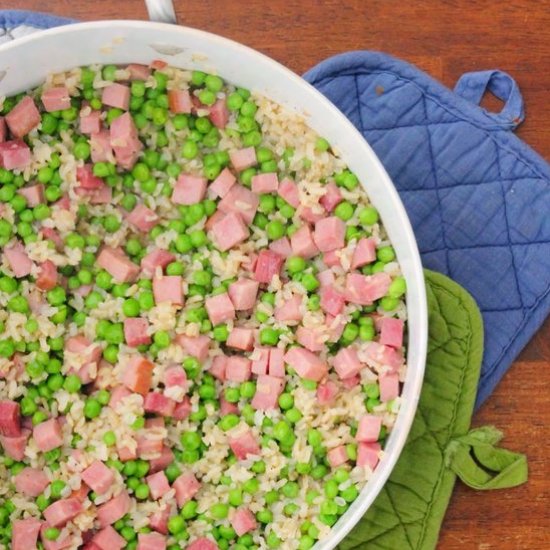 Ham and Brown Rice Casserole