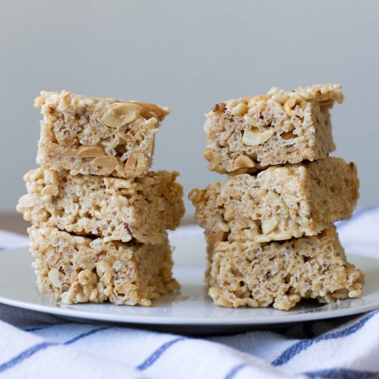 White Chocolate Rice Krispies Bars