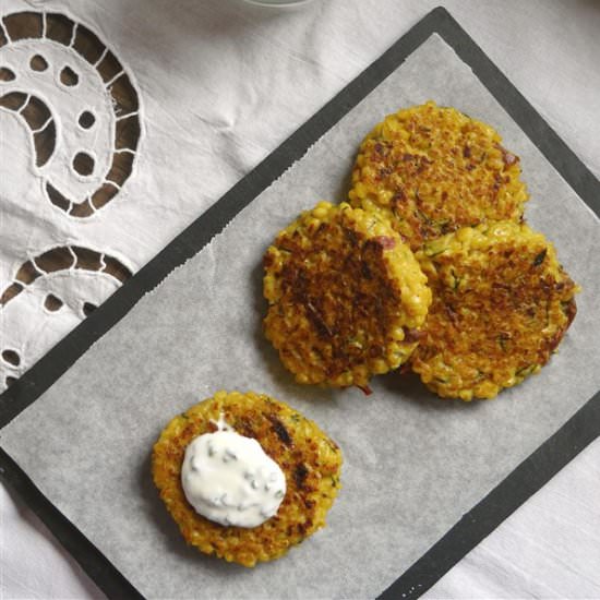 Barley and Zucchini Burgers