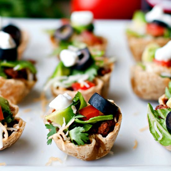 Taco Salad Mini Bites