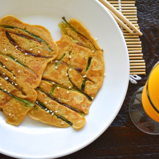 Pajeon Korean Scallion Pancakes