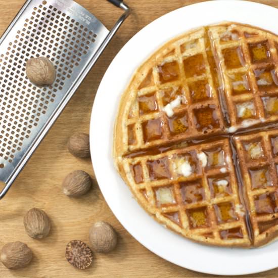 Low Fat Nutmeg Waffles