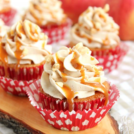 Caramel Apple Cupcakes