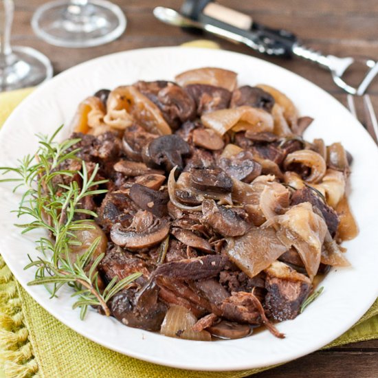 Crock Pot Rosemary Mushroom Roast