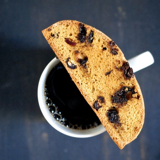 Pumpkin Chocolate-Cran Biscotti